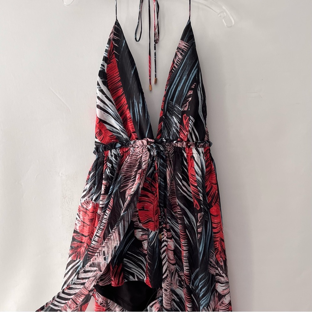 Tropical Print long dress